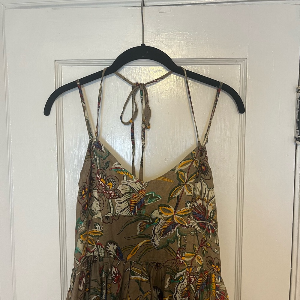 NWT Banana Republic Linen Floral Midi Dress - Picture 3 of 7